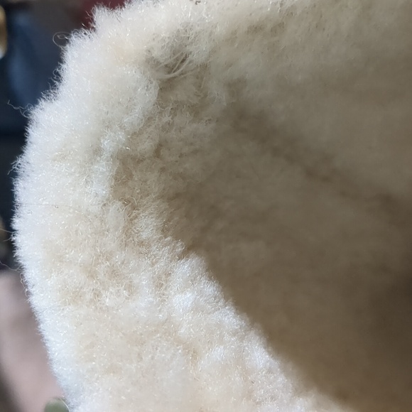 COLE HAAN* waterproof brown suede shearling tall winter boots size 7 rubber sole - Picture 15 of 17